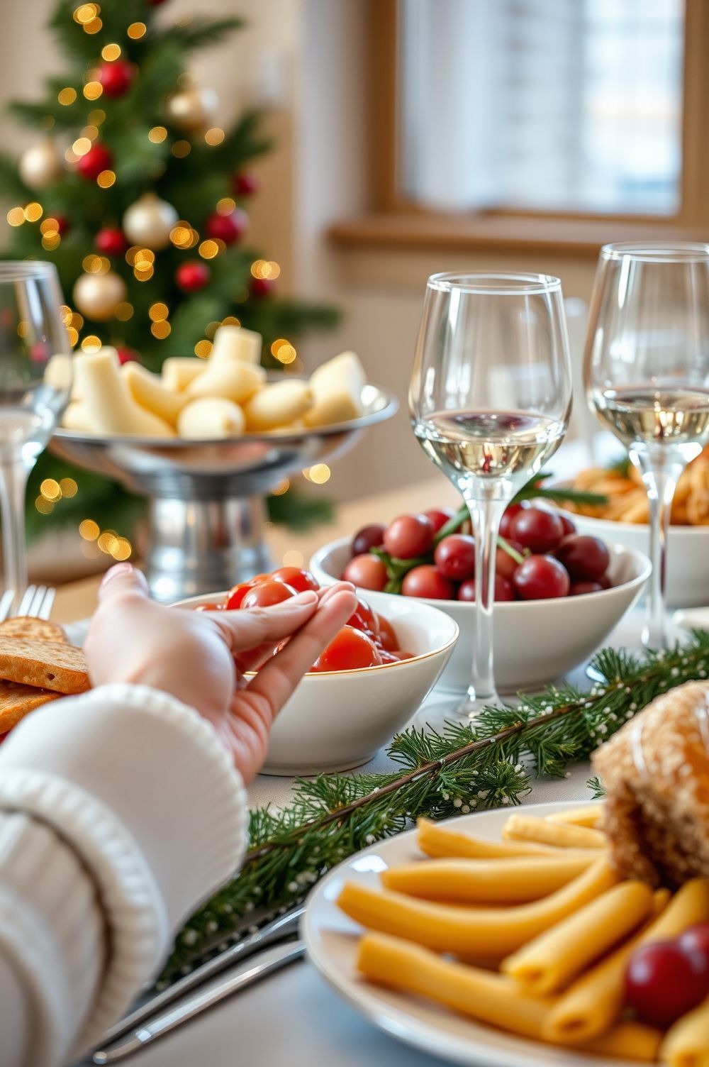 Creative Ways to Display Food for Christmas Buffet Table Decorating Ideas