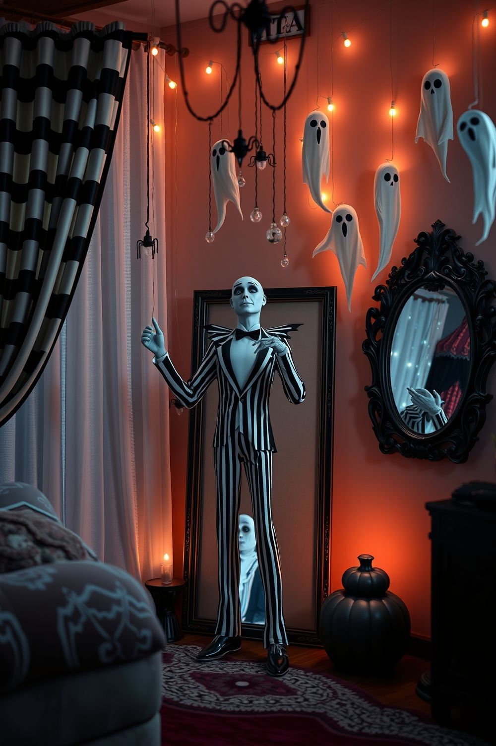 Creepy Beetlejuice Interior Decorations That Spook and Surprise