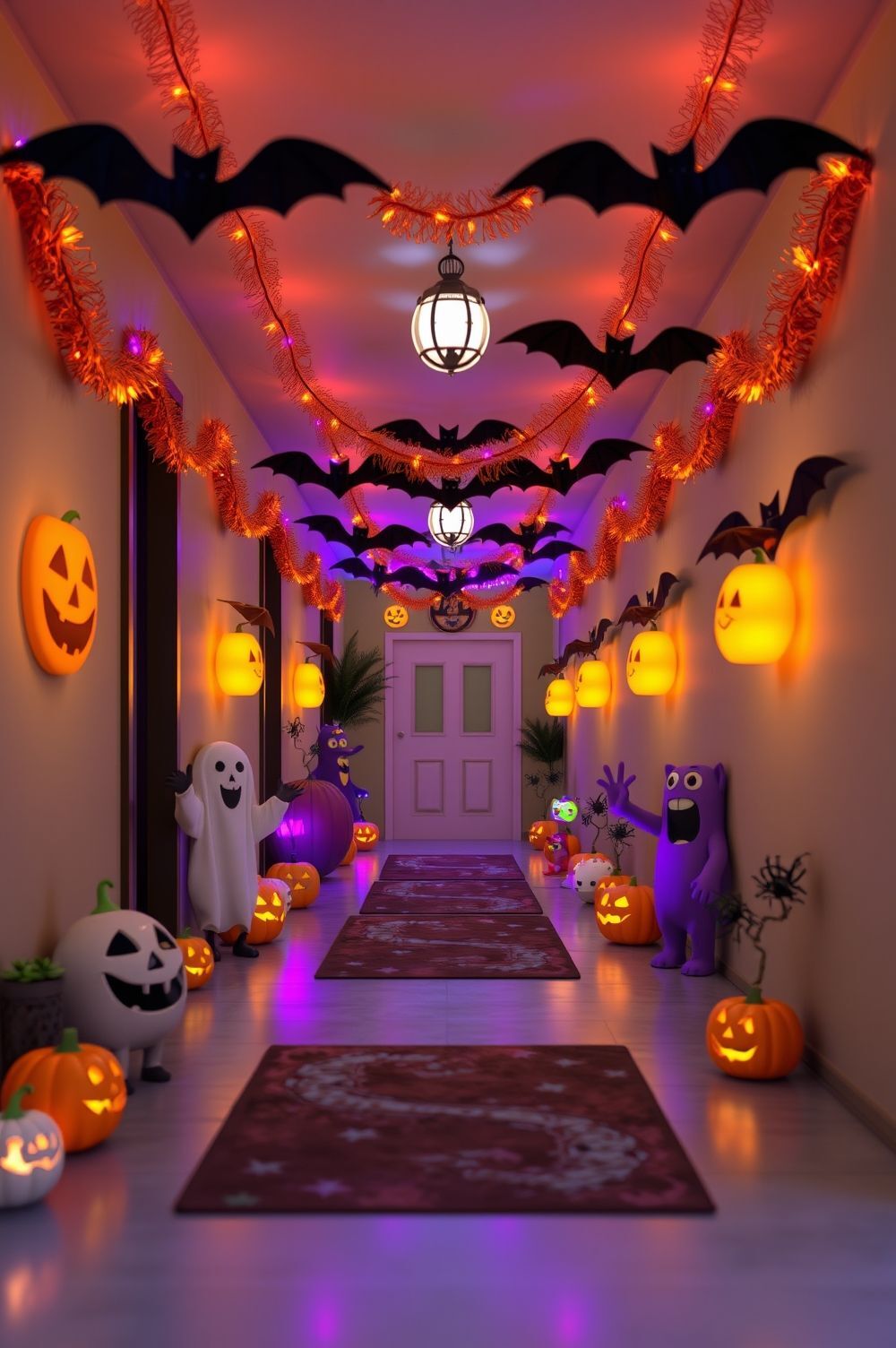 Cute & Creepy Halloween Hallway Ideas for Every Style