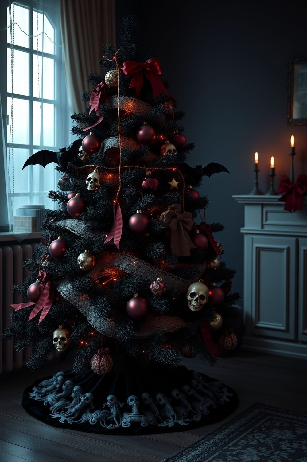 Decorate Your Tree with Dark and Daring Elements