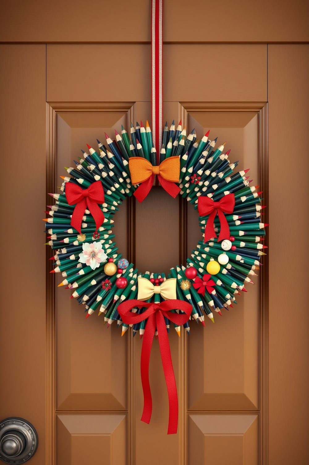 Design Pencil Wreaths to Hang with Holiday Cheer