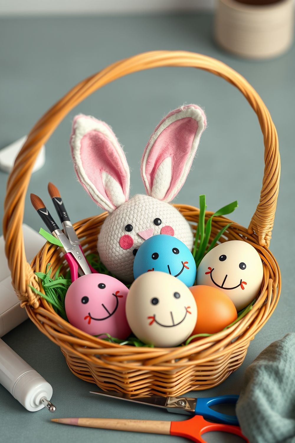DIY Bunny and Egg Decorations for Your Easter Basket