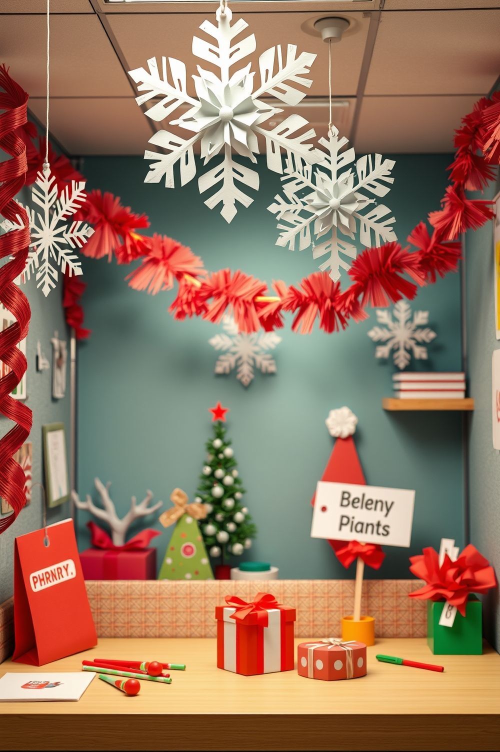 DIY Decorations That Spark Joy: Handmade Christmas Cubicle Ideas