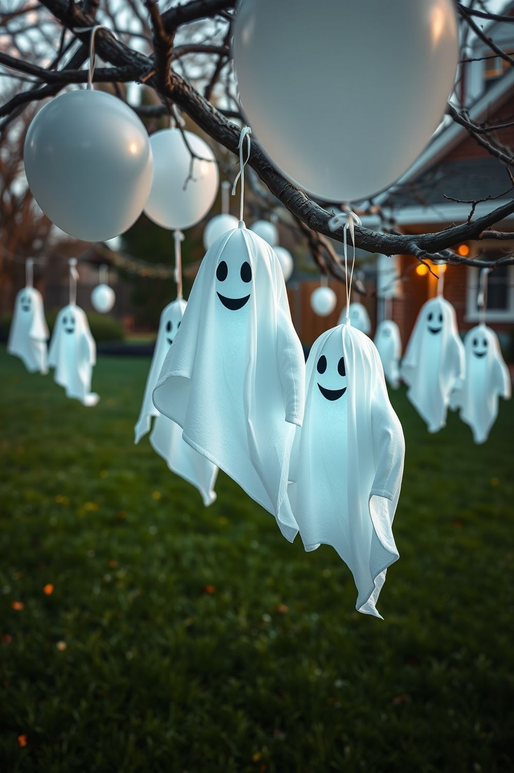 DIY Floating Ghost Decorations