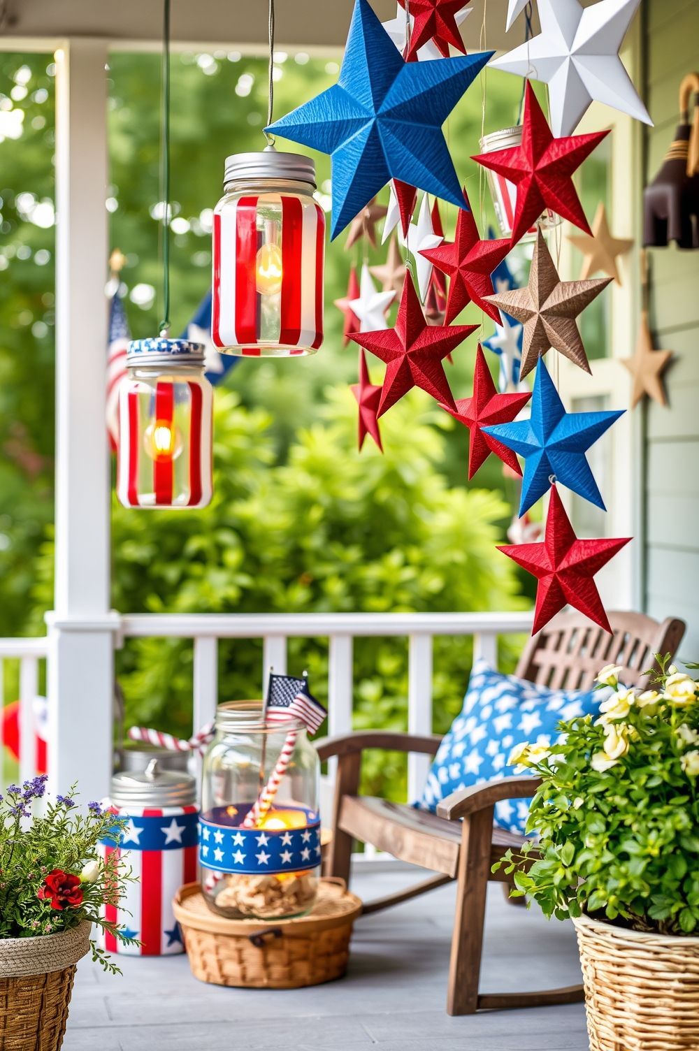 DIY Fourth of July Porch Decor Ideas That Won’t Break the Bank