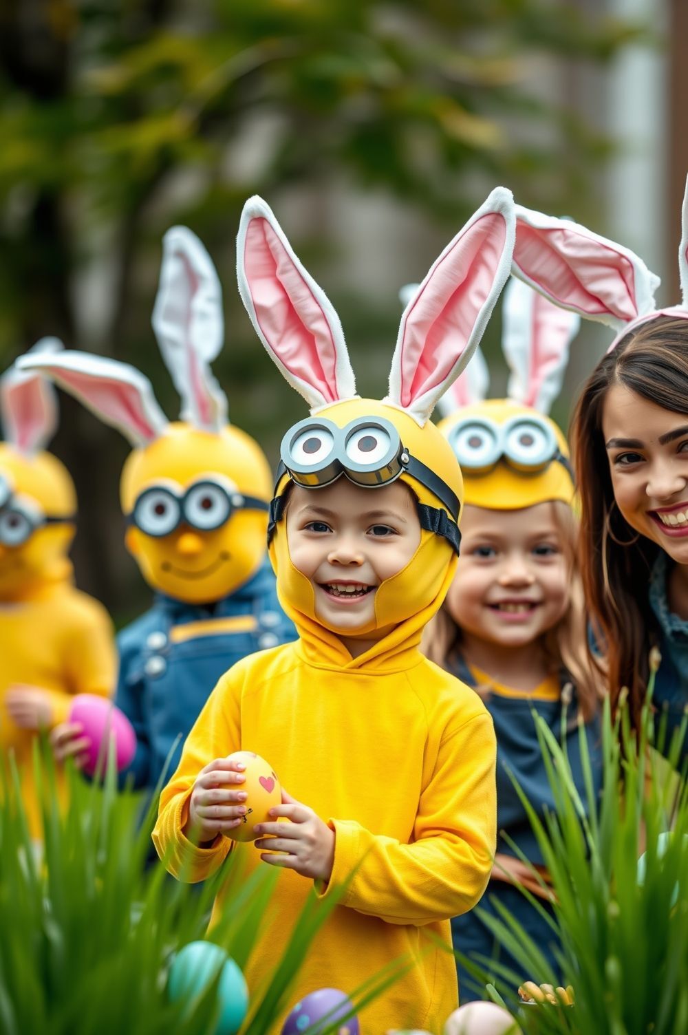DIY Minion Bunny Masks and Costumes for Easter Fun