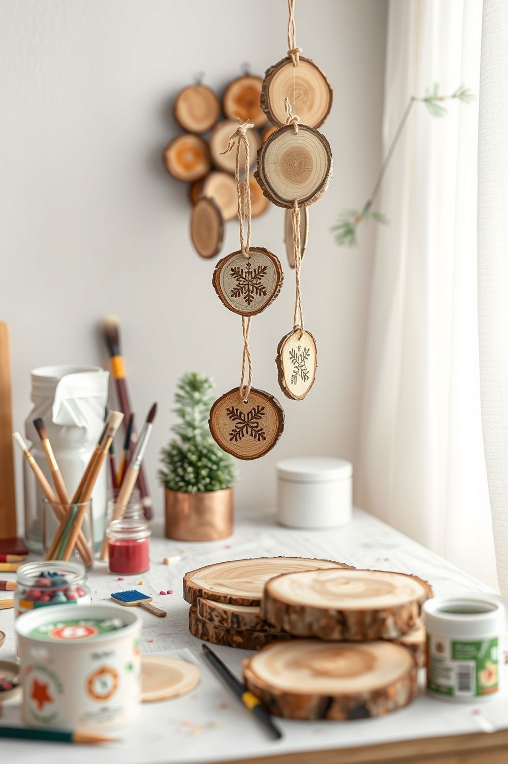 Easy DIY Projects to Make with Wood Slices for Christmas