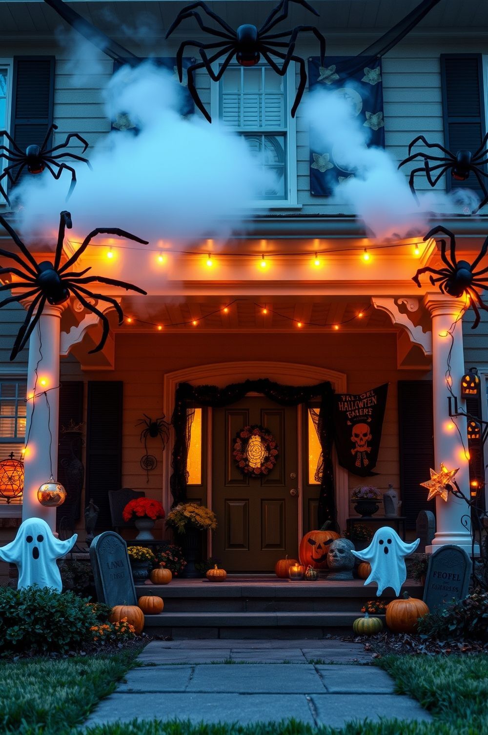Easy Halloween Store-Bought Decorations for a Spooky Entrance