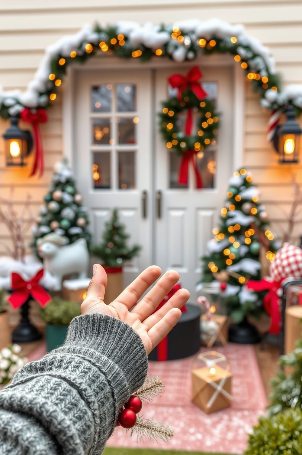 Festive Landscaping and Decor Tips for a Cozy Backyard Christmas Scene