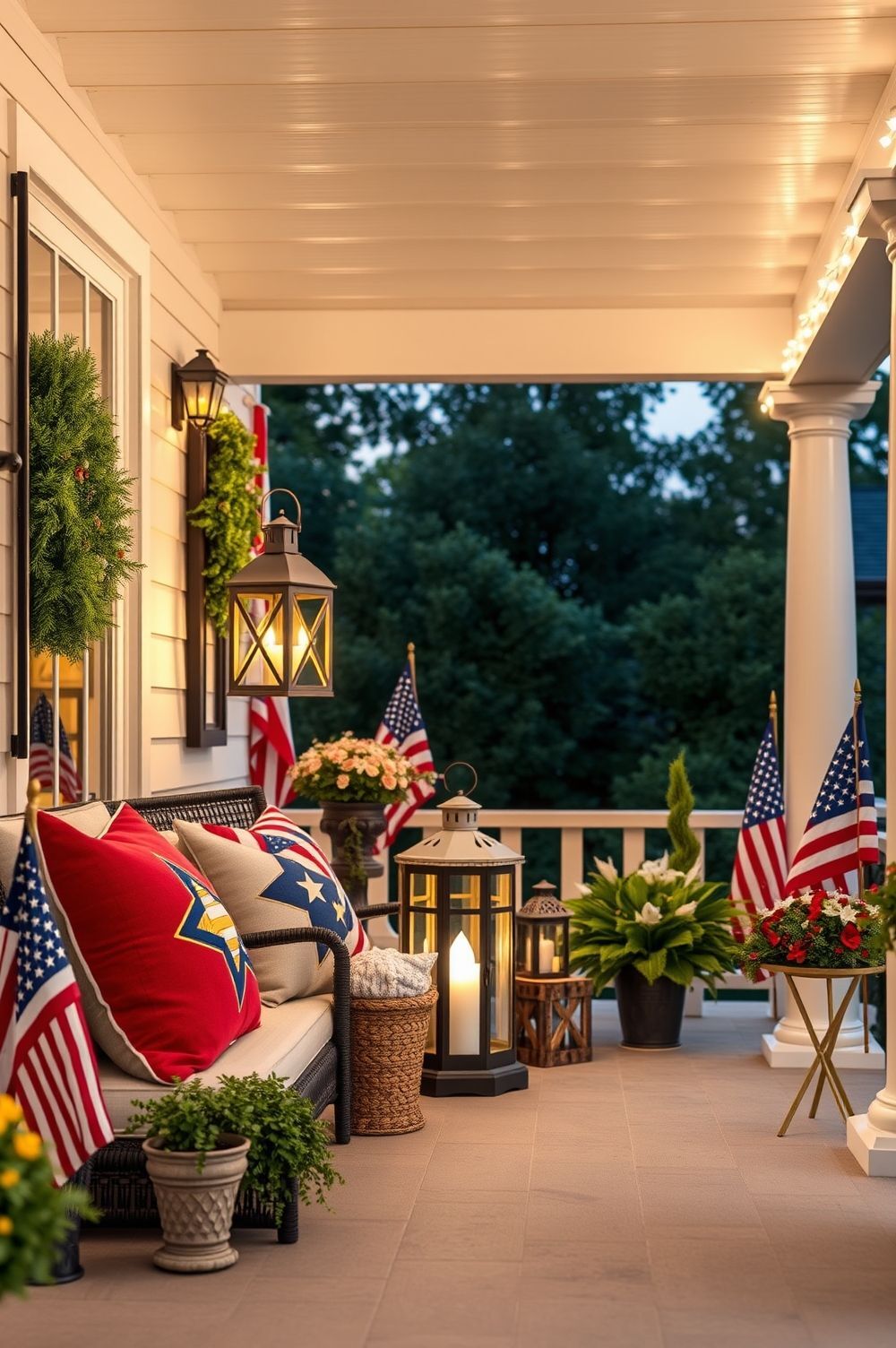 Festive Porch Accessories That Celebrate Freedom and Fun