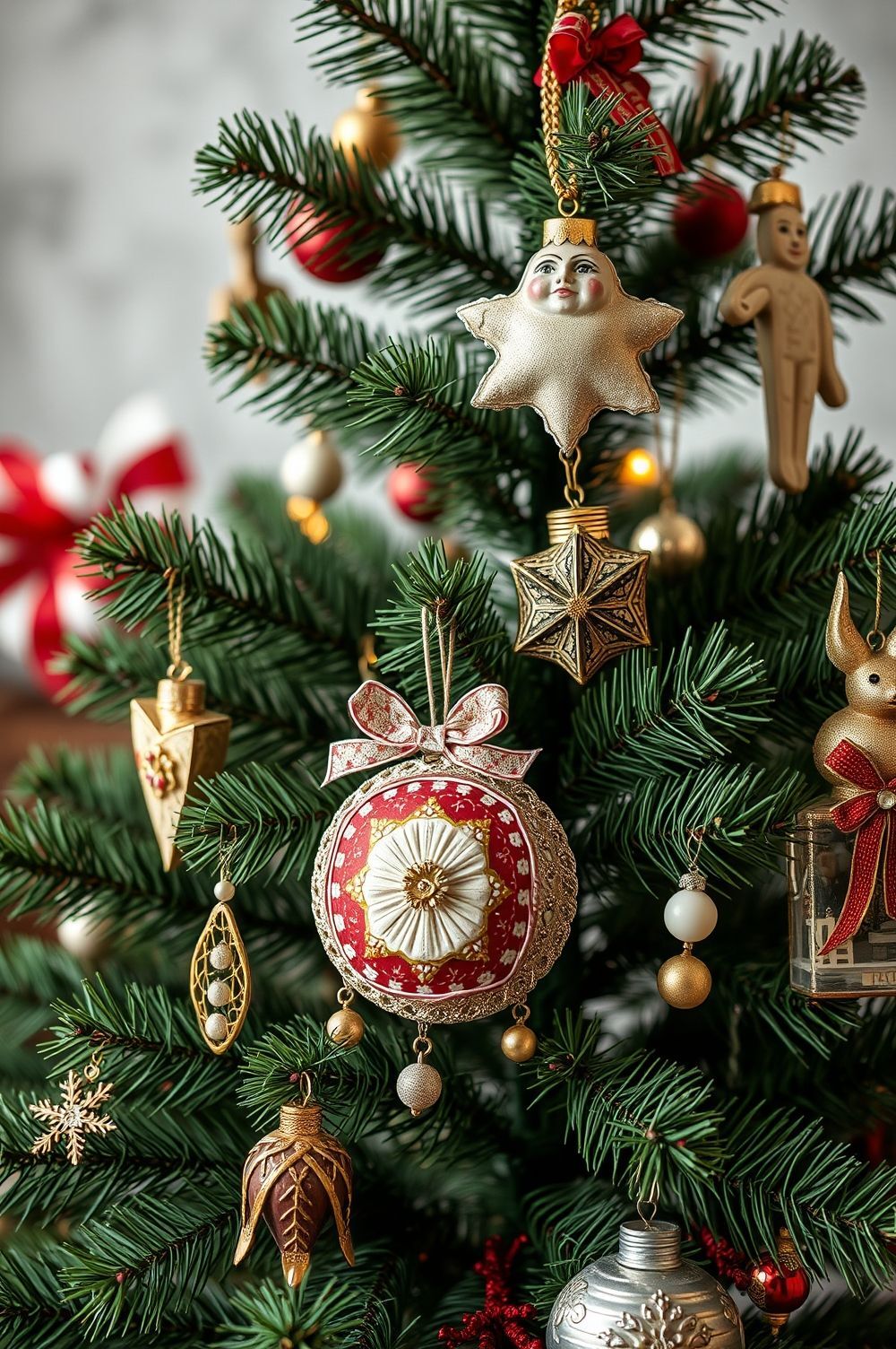Finish with Handmade and Upcycled Decor to Personalize Your Tree