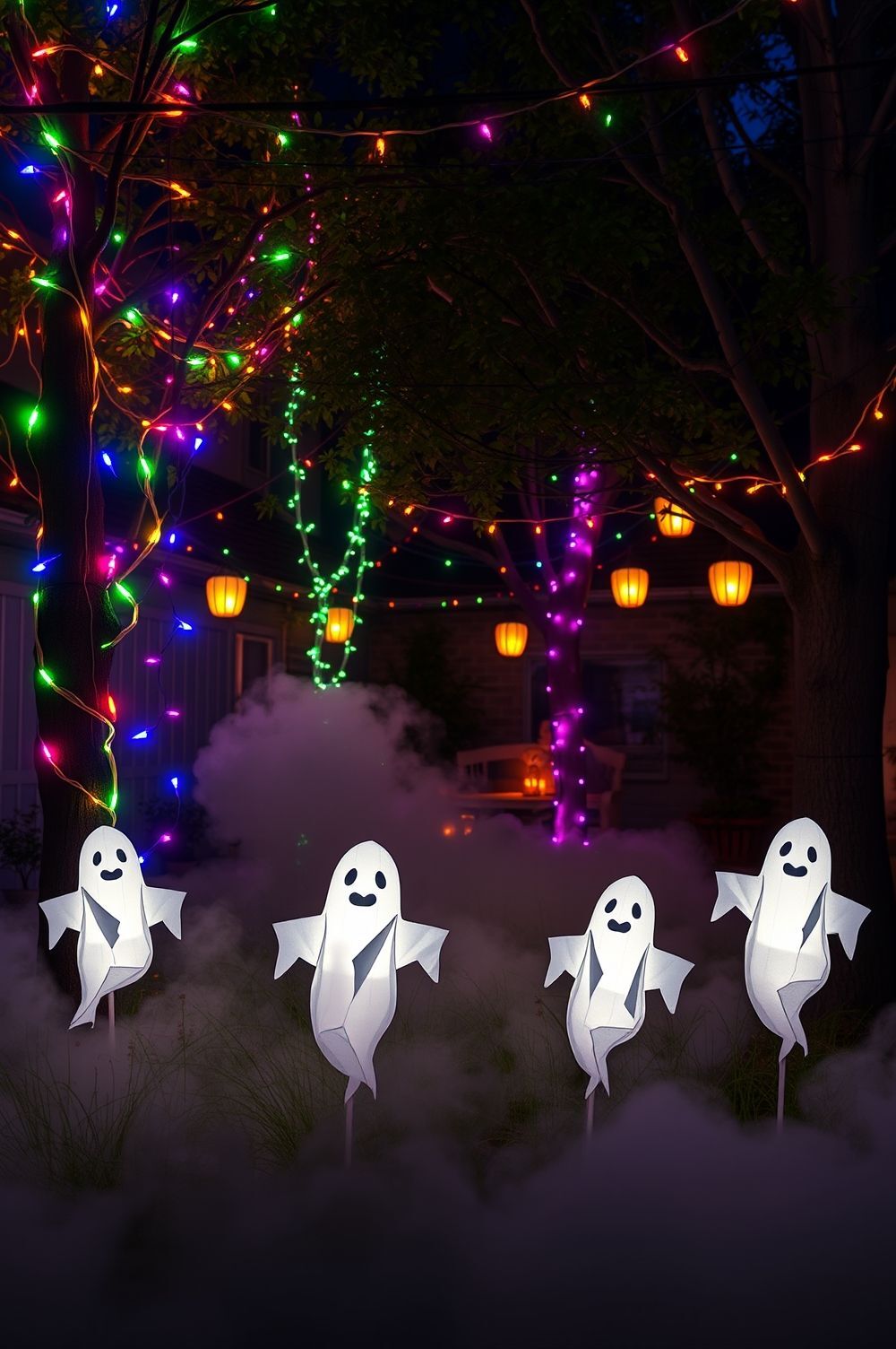 Ghoulish Ghostly Light Displays