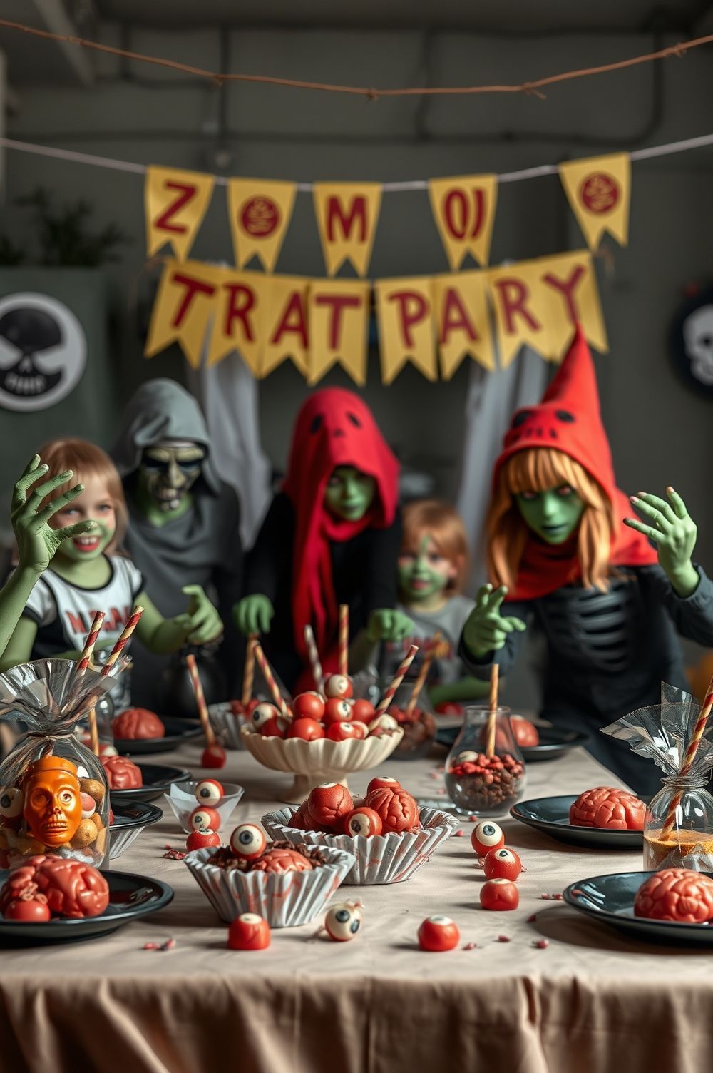 Hosting a Zombie Themed Trick-or-Treat Party