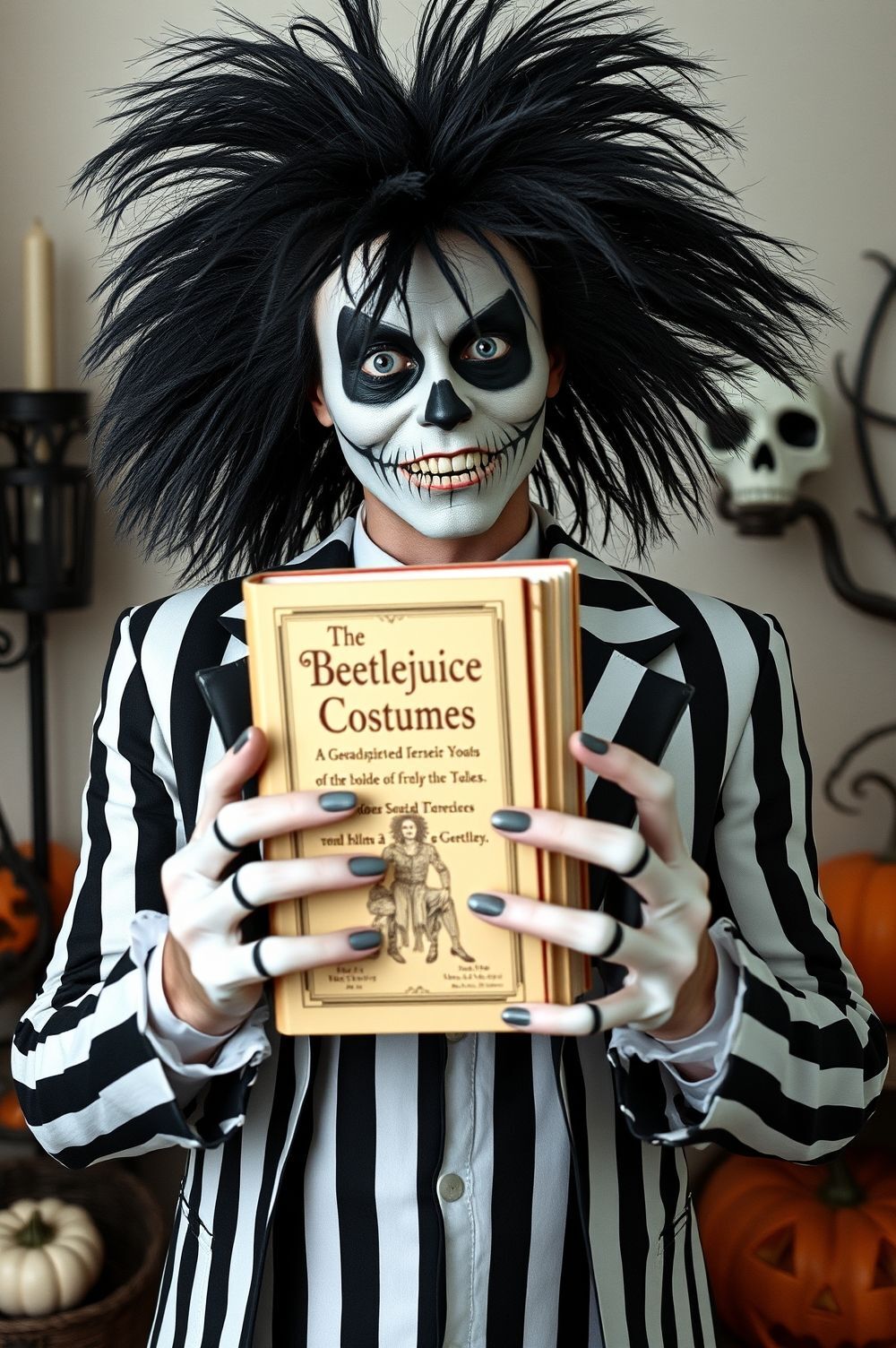How to Craft Beetlejuice Themed Halloween Costumes and Props