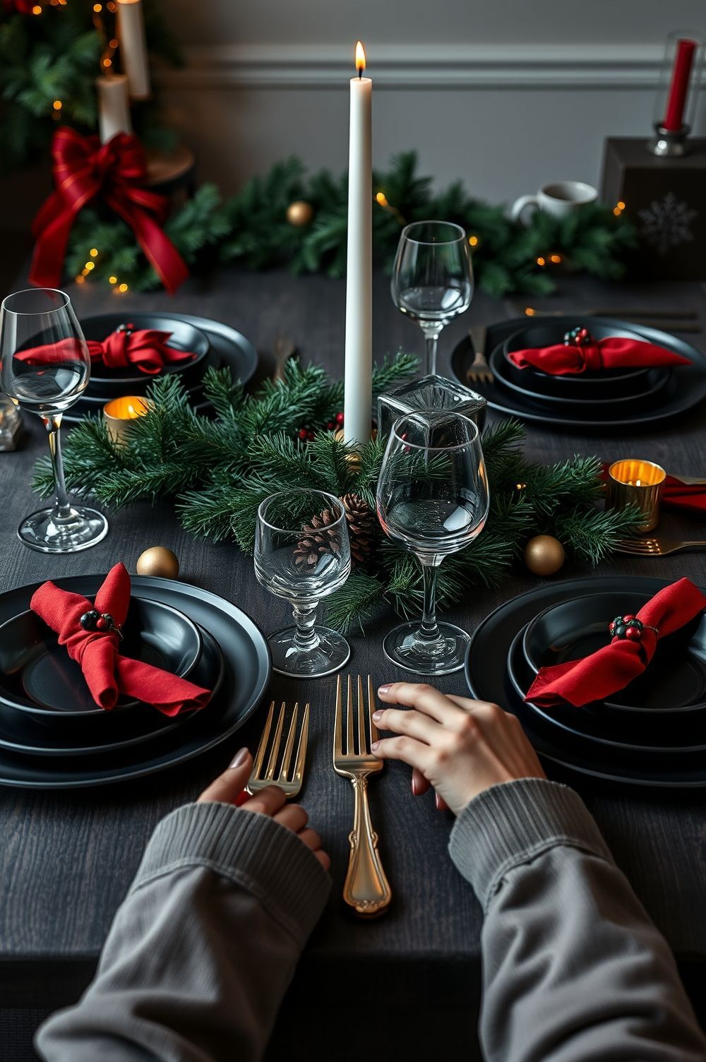 Incorporating Black into Traditional Christmas Themes