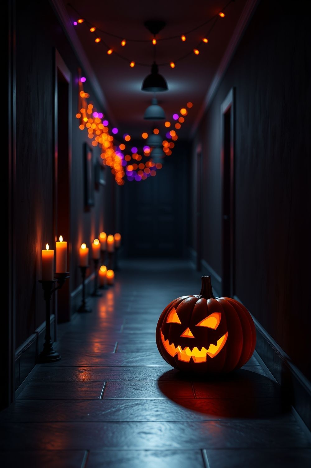 Lighting Tricks to Make Your Halloween Hallway Shine