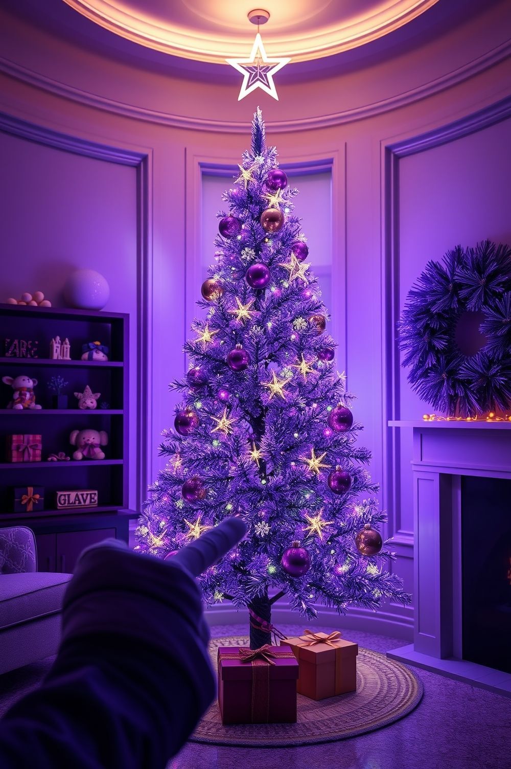 Lighting Up Your Purple Christmas Tree with Style