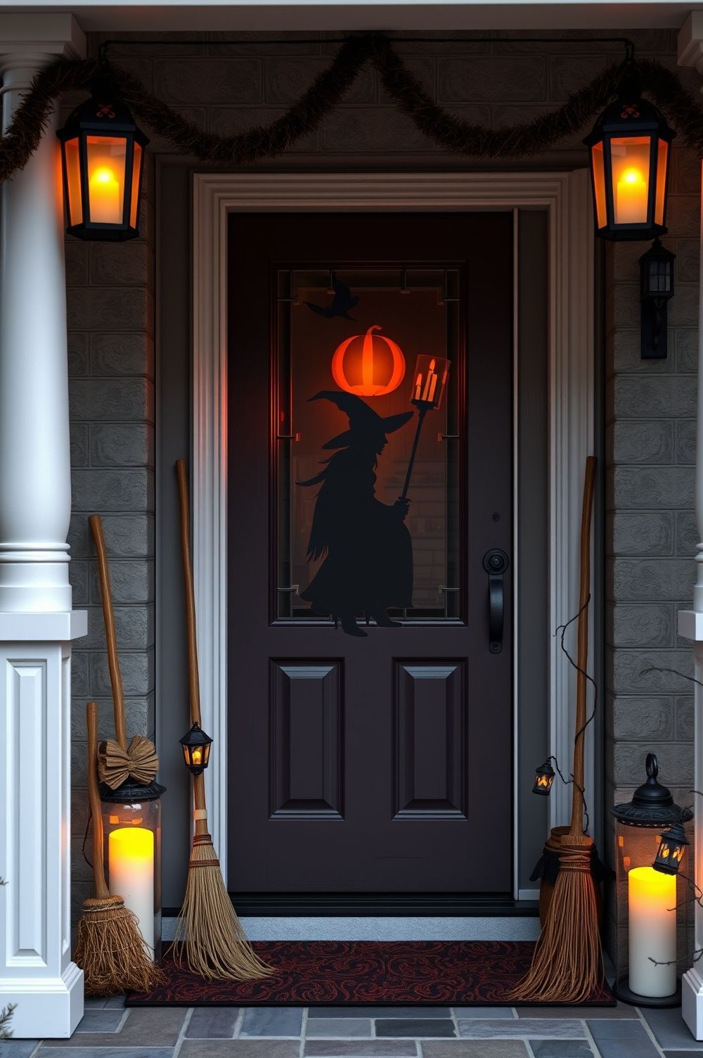 Magical Entrance Decor That Sets the Spooky Mood