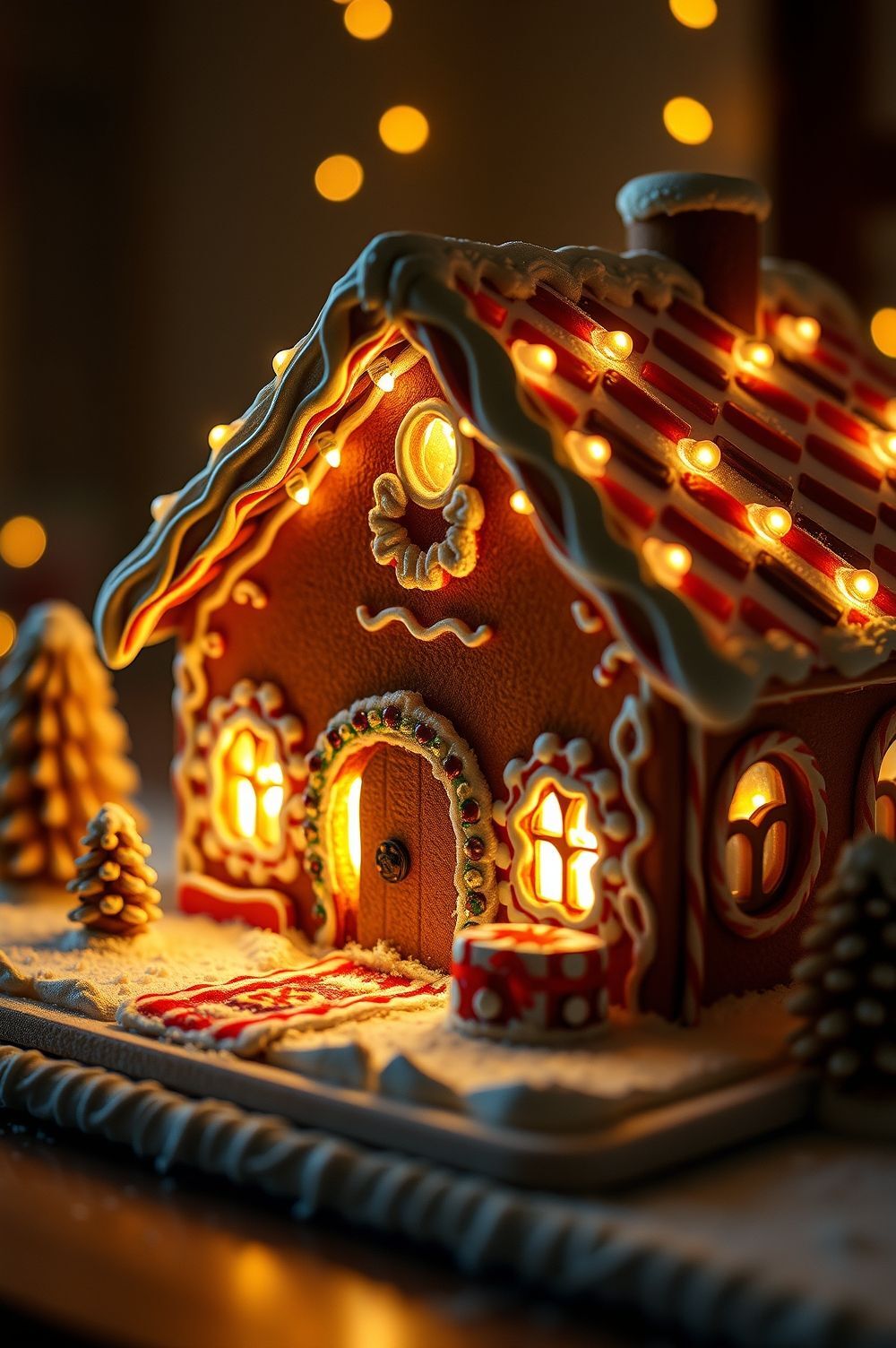 Make Your Gingerbread House a Cozy Holiday Home with Warm Lights