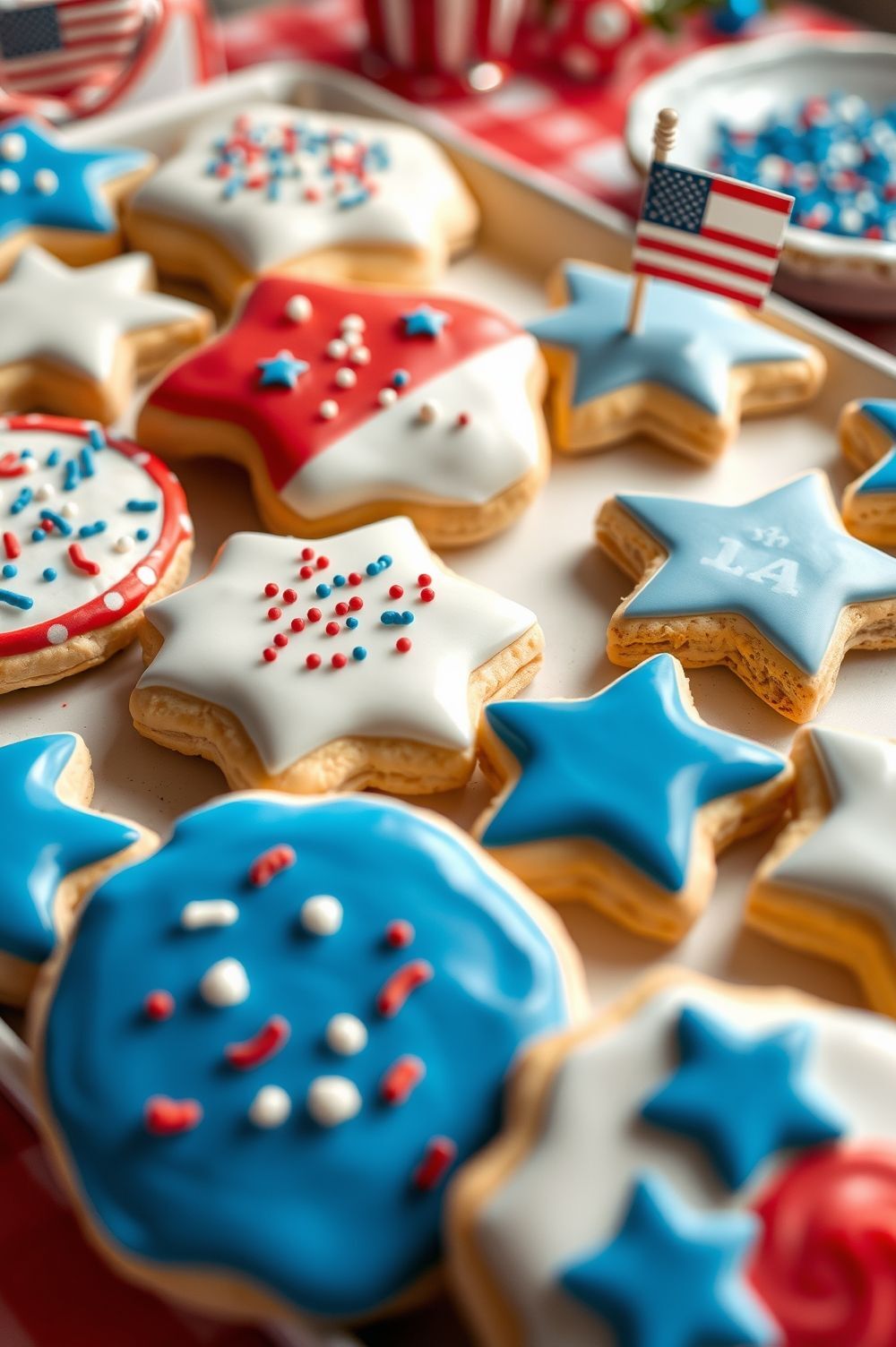 Red, White, and Blue: Classic Fourth of July Cookie Decorating Ideas
