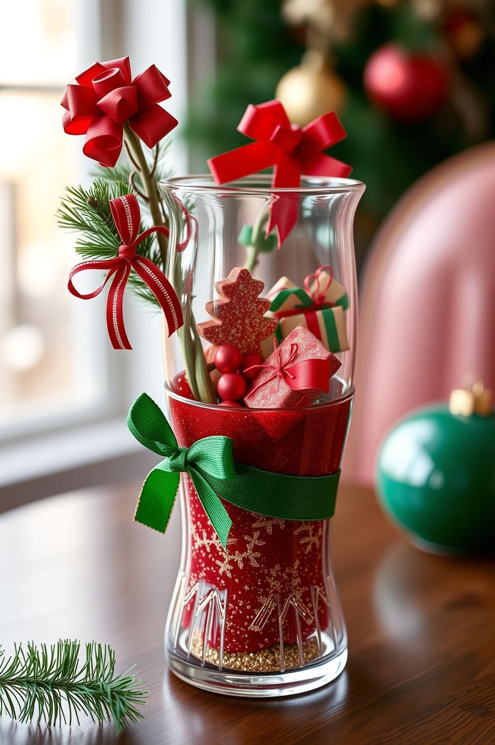 Repurposing Old Glass Vases for New Holiday Favorites