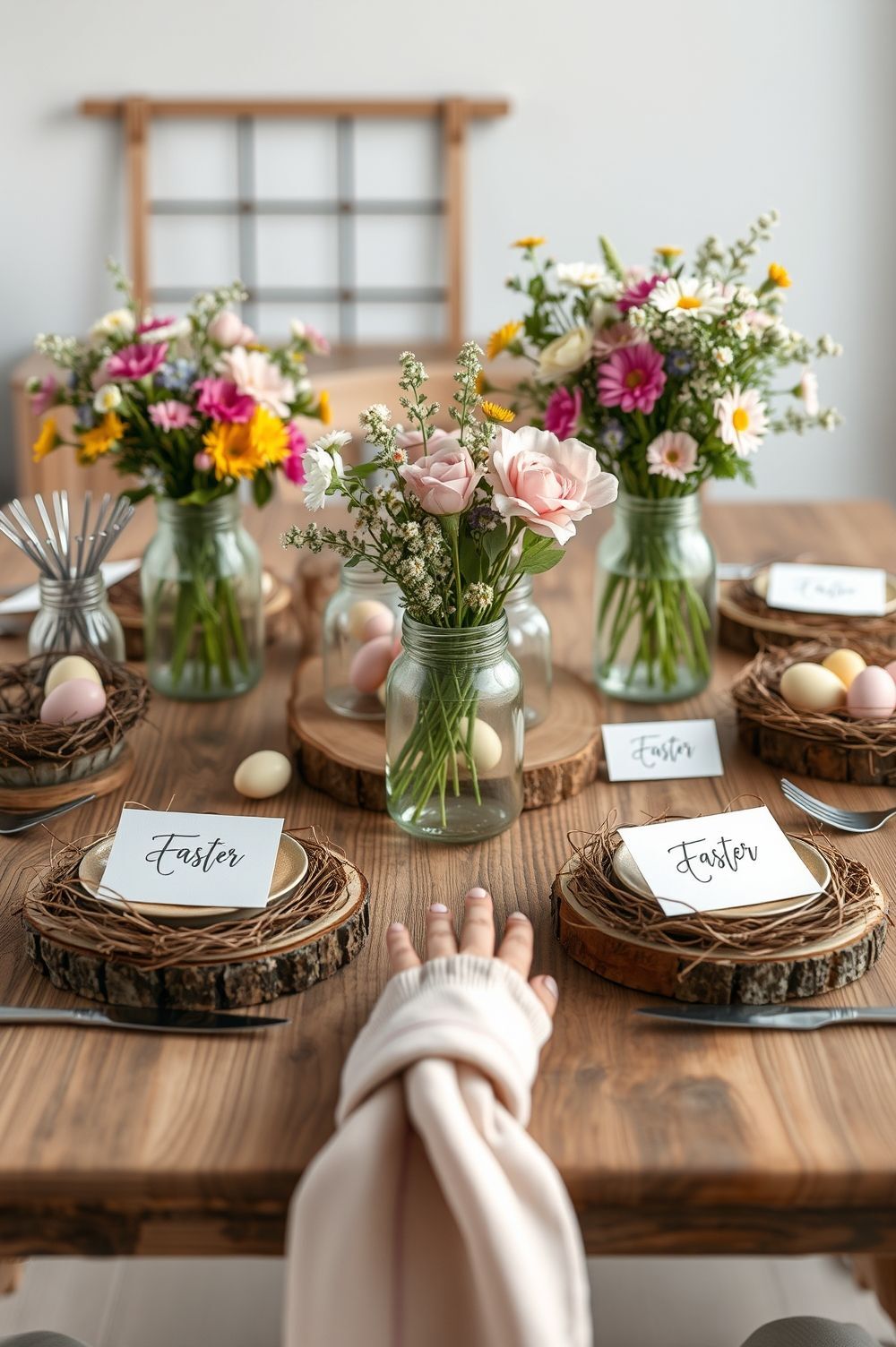 Set Up An Enchanting Rustic Easter Table