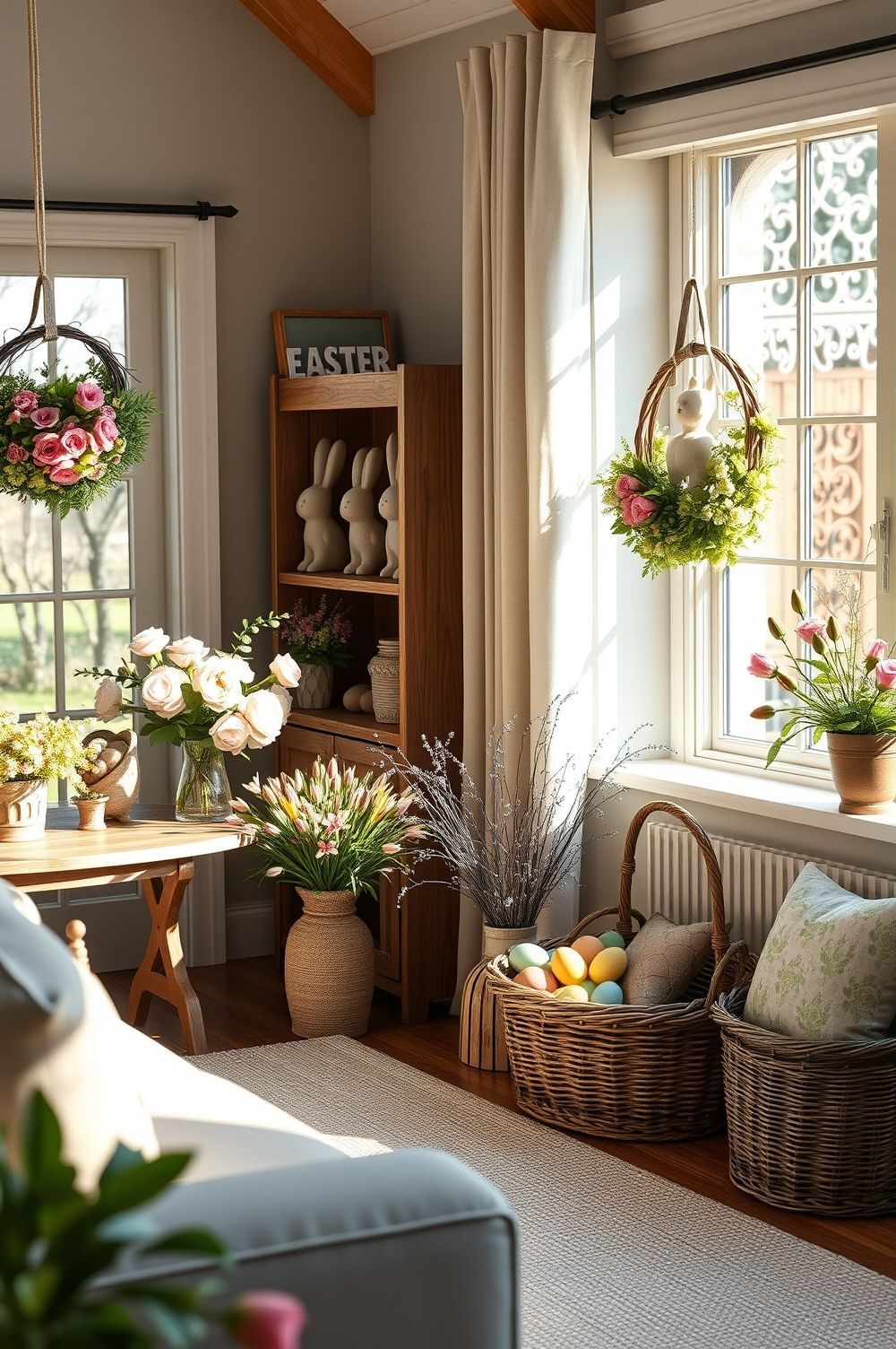 Spring Farmhouse Easter Decorations That Brighten Your Home