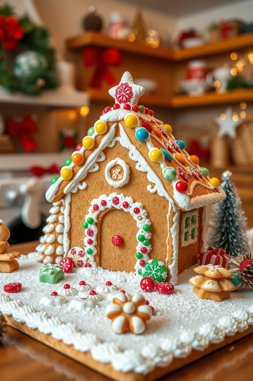 Sweet and Sparkling Candy Crown for Your Gingerbread House
