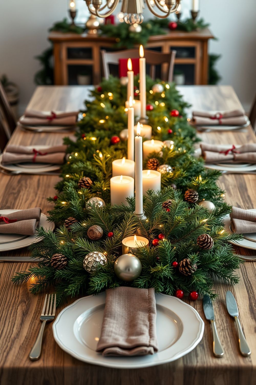 Tabletop Treasures with Garland Accents