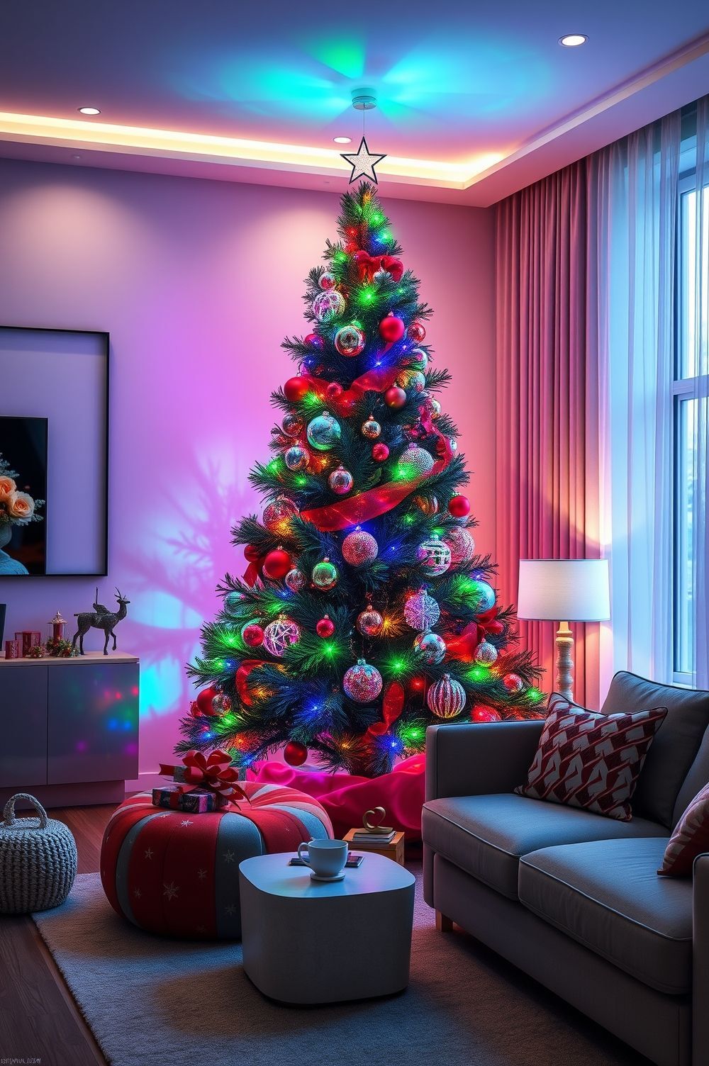 Tech-Savvy Modern Christmas Tree Decorating Ideas