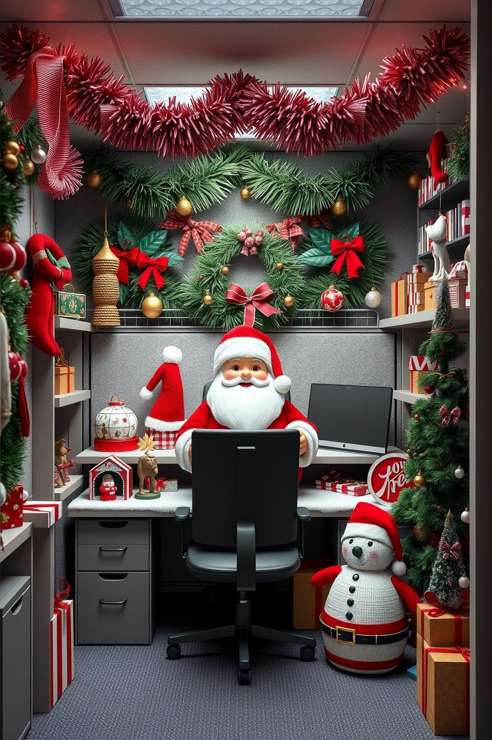 Theme Your Space: Cherished Christmas Themes for Cubicle Decor