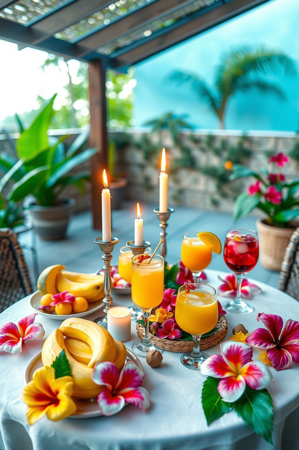 Tropical Flavors and Scents for a Festive Feel