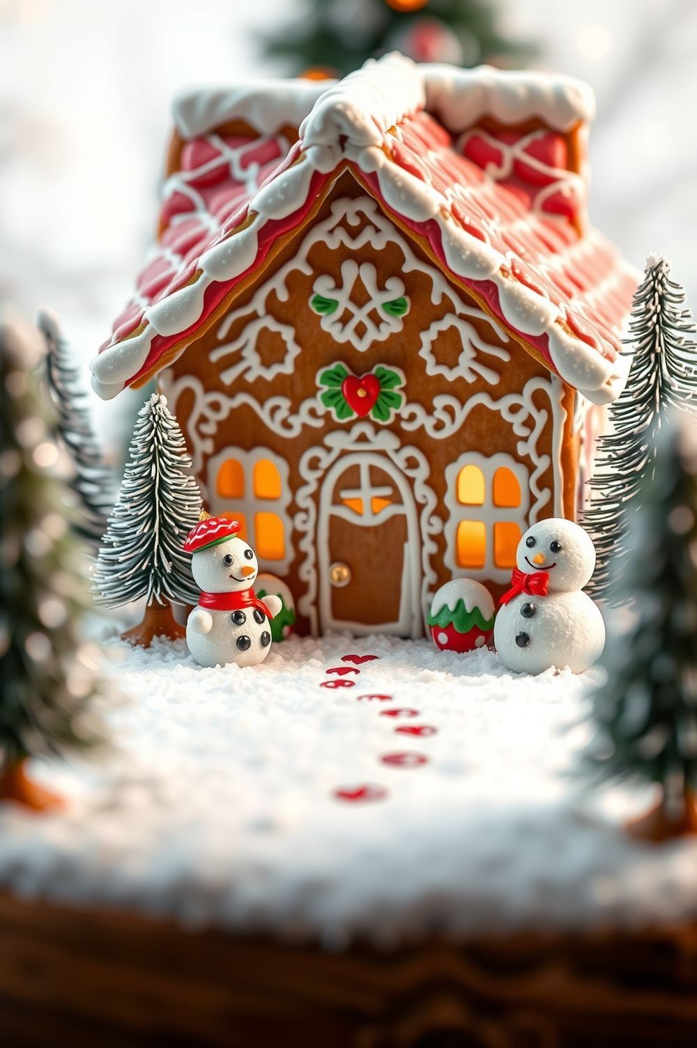 Turn Your Gingerbread House into a Winter Wonderland Scene